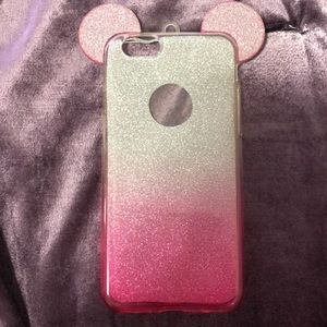 Clear to pink ombré IPhone 6/6s case